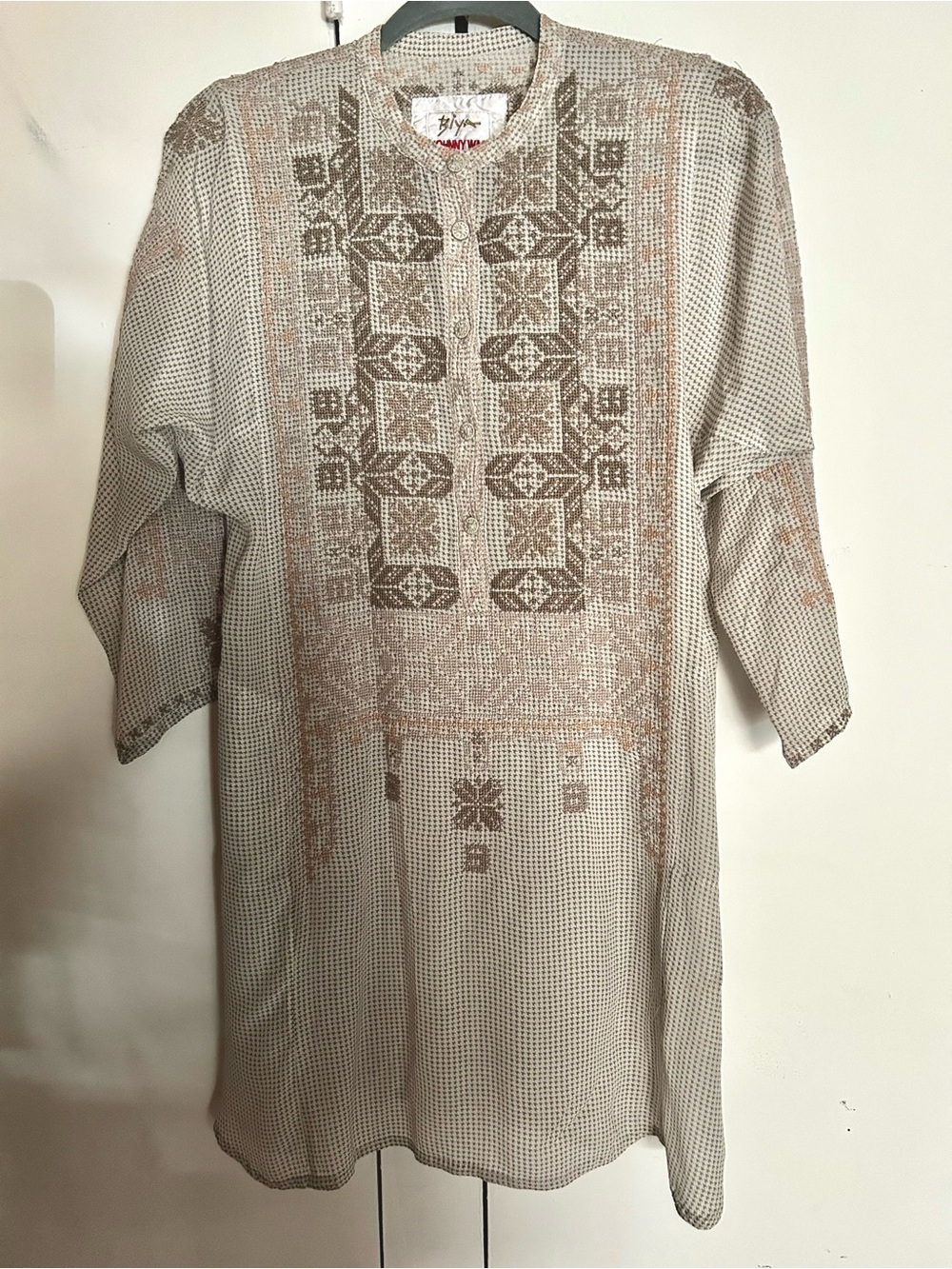 Johnny Was Serene Silk tunic Rich with Embroidery XS - SM with pockets!!